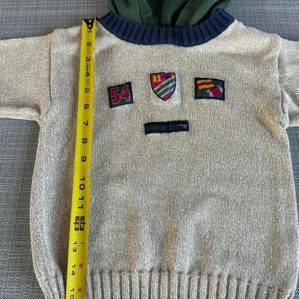 Vintage Gymboree crewneck sweater with hoodie